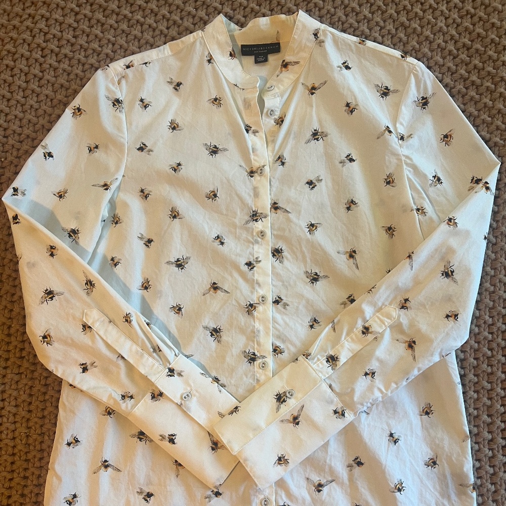 Victoria Beckham for Target Bumble Bee Small Women’s Dress Shirt Size XS